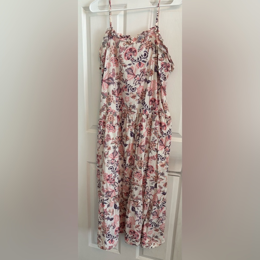 Who What Wear Pink and Purple Floral Dress